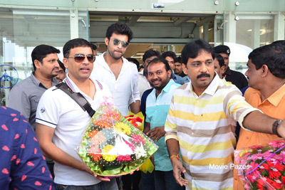 Fidaa Team At Vijayawada Airport